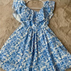 Altar'd State Blue Floral Mini Dress